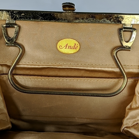 Vintage Andé Gold Lamé Handbag/Clutch - Picture 6 of 10